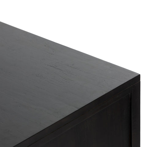 Clarita Desk System w/ Filing Cabinet-Black Mango