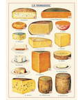 Cavallini Vintage Poster Wrapping Paper Cheap Wall Art Wall Decor Dorm Room Art Cheese Fromagerie Cheese Shop Kitchen Art