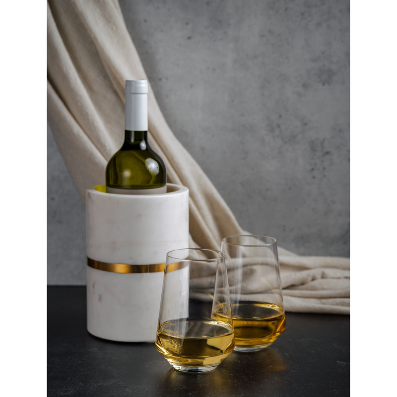 Blanc Marble Wine Bottle Chiller – Domaci