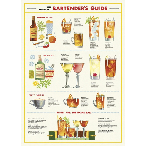 Custom Cocktail Recipe Book  Birthday Gift for Bartender