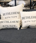Bethlehem Coordinates Pillow Pillows