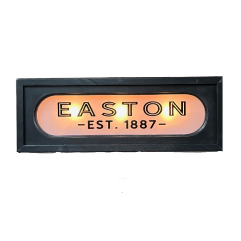 Easton PA Established 1887 Light Box Sign