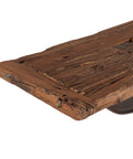 Hoover Mason Reclaimed Console Table Rustic Top Detail