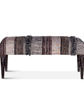 Marrakesh 42" Upholstered Bench Fluffy Black