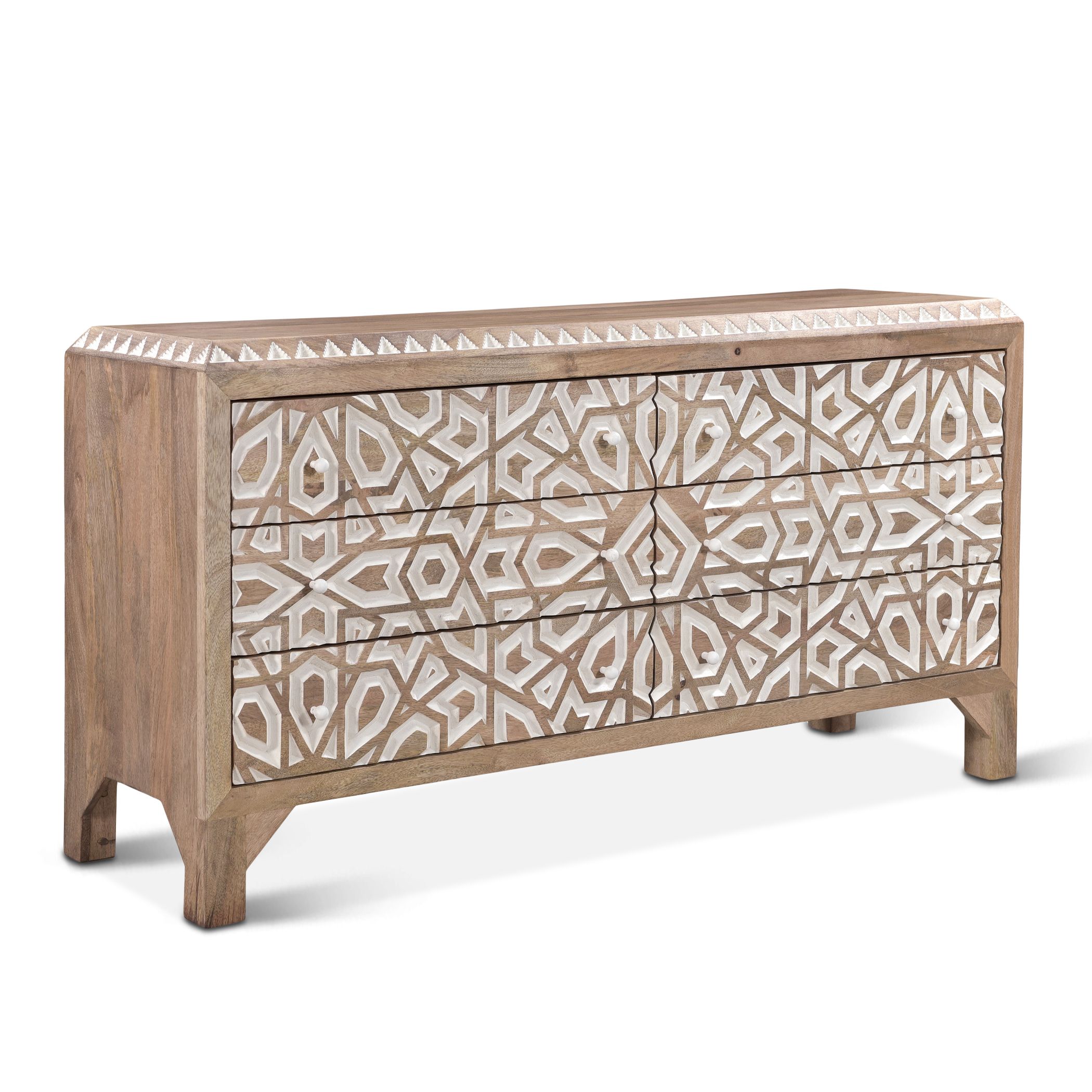 modern boho dresser Tangiers - Hand Carved Mango Wood close functionality enhances smooth Type:Made to Order Sweetheart Neck Dress Plus Size - LoveSick