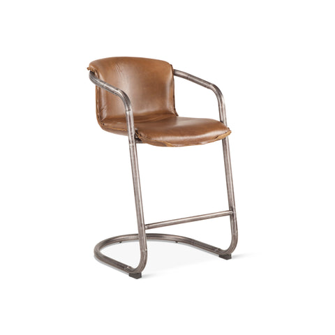 Nisky Leather Counter Chair