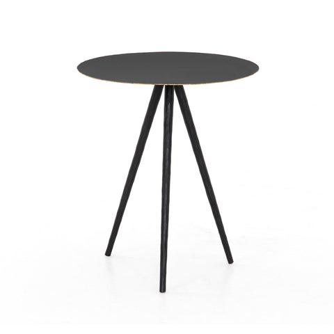 Trula End Table, Rubbed Black