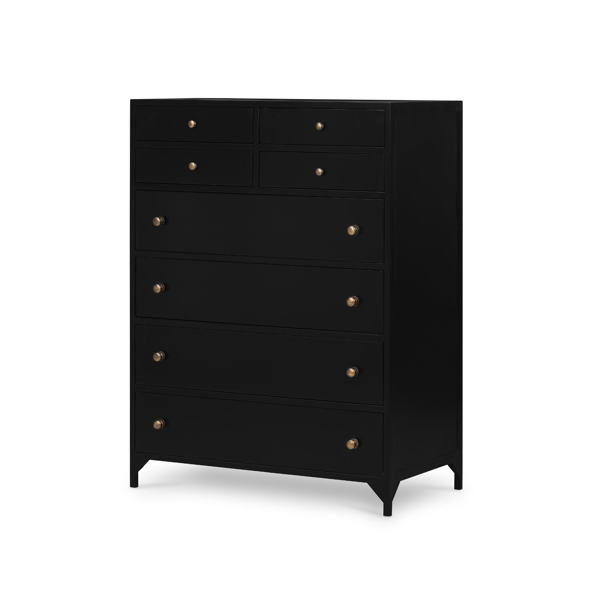 Belmont Modern Vintage Black 8 Drawer Tall Dresser - Black Domaci Belmont Modern Vintage Black 8 Drawer Tall Dresser - Black Domaci