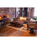 Industrial Masculine Living Room Loft Exposed Brick Design Inspo
