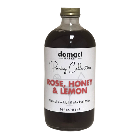 Domaci Market Pantry Collection Rose, Honey, & Lemon Natural Cocktail & Mocktail Mixer