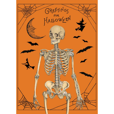 Cavallini Halloween Greetings Poster