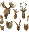 Eric + Eloise Brass Animal Wall Mounts Collection Whimsical