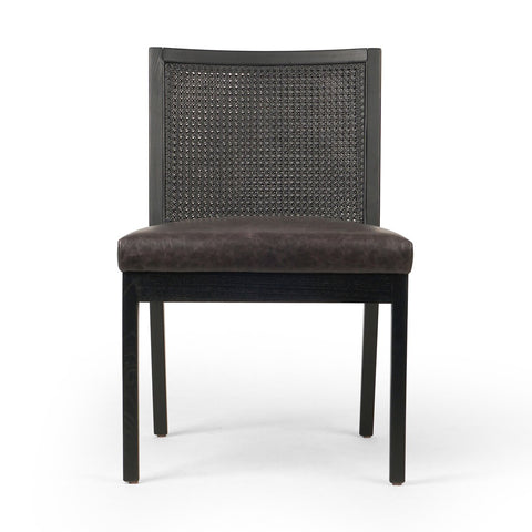 Antonia Cane Armless Dining Chair, Brushed Ebony/Sonoma Black