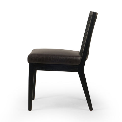 Antonia Cane Armless Dining Chair, Brushed Ebony/Sonoma Black