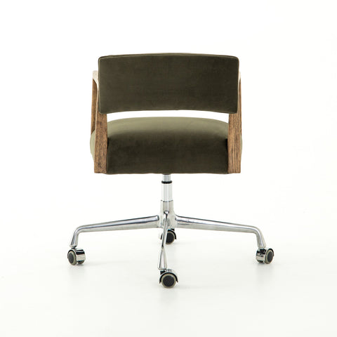 Tyler Office Desk Chair - Modern Velvet Loden