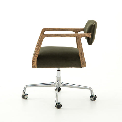 Tyler Office Desk Chair - Modern Velvet Loden