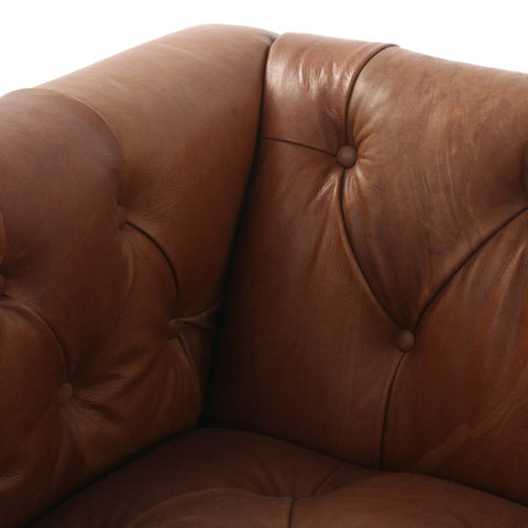 Maxx Leather Sofa 95", Heirloom Sienna