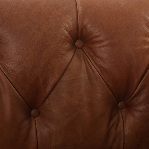 Maxx Leather Sofa 95", Heirloom Sienna