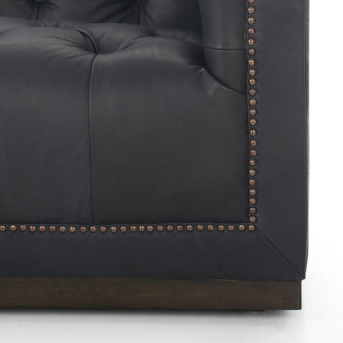 Maxx Leather Sofa 95", Heirloom Black