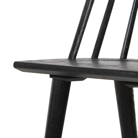 Lewis Windsor Counter Stool, Black Oak