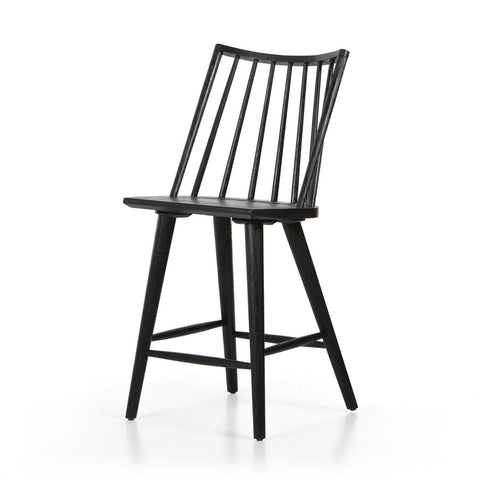 Lewis Windsor Counter Stool, Black Oak