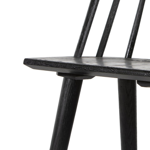 Lewis Windsor Bar Stool, Black Oak