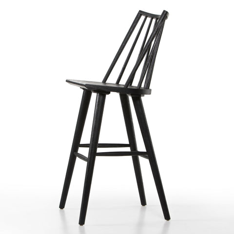 Lewis Windsor Bar Stool, Black Oak