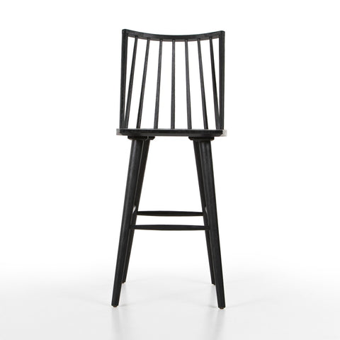 Lewis Windsor Bar Stool, Black Oak