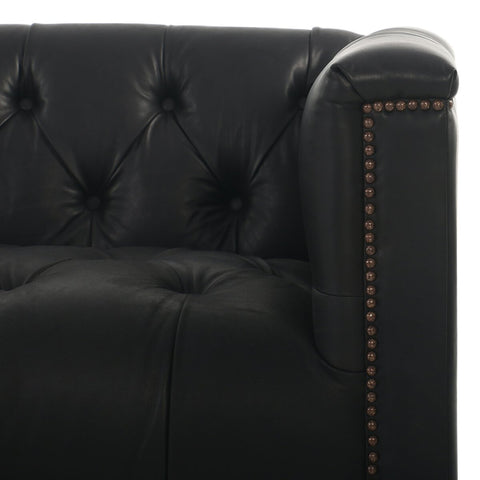 Maxx Leather Sofa 86", Heirloom Black