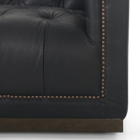 Maxx Leather Sofa 86", Heirloom Black