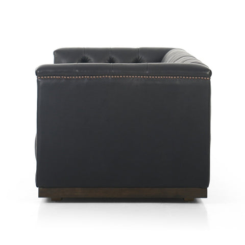 Maxx Leather Sofa 86", Heirloom Black