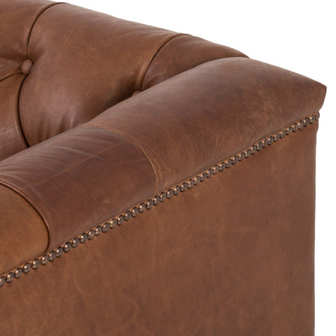 Maxx Leather Sofa 86", Heirloom Sienna