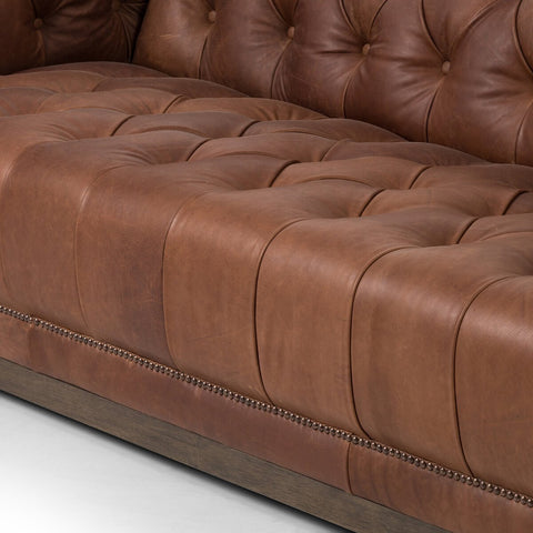 Maxx Leather Sofa 86", Heirloom Sienna