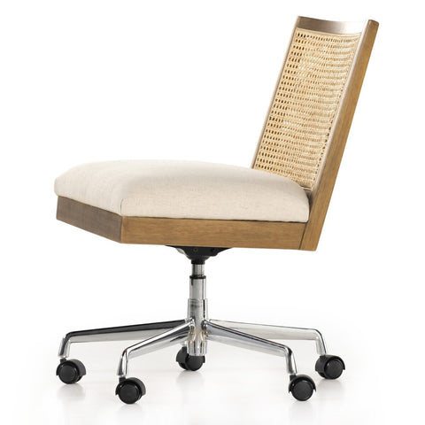 Antonia Cane Armless Desk Chair, Toasted Nettlewood