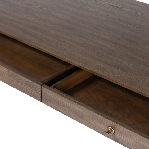 Markia Desk - Aged Oak Veneer