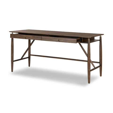 Markia Desk - Aged Oak Veneer