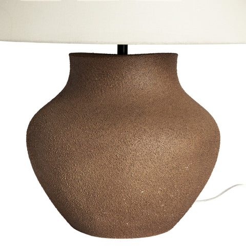 Parma Table Lamp - Textured Dark Sand Porcelain