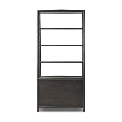 Glenview Bookcase - Smoked Black Oak