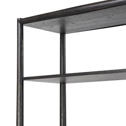 Glenview Bookcase - Smoked Black Oak