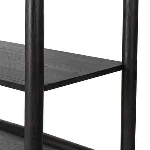 Glenview Bookcase - Smoked Black Oak