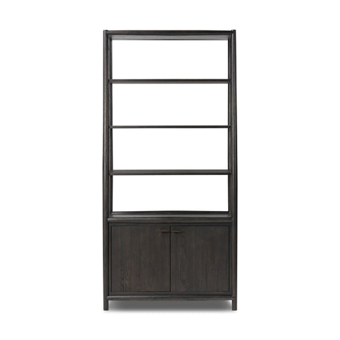 Glenview Bookcase - Smoked Black Oak