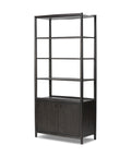 Glenview Bookcase - Smoked Black Oak