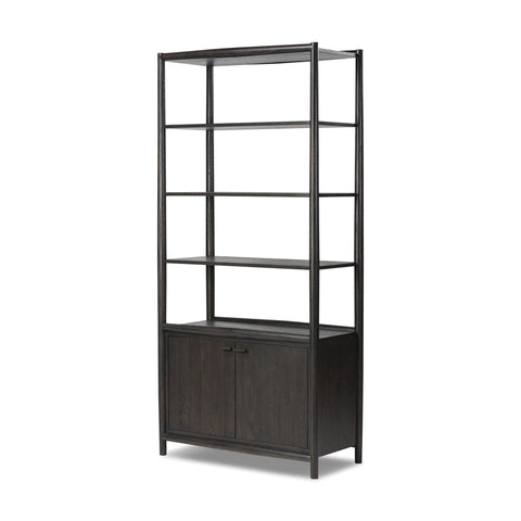 Glenview Bookcase - Smoked Black Oak