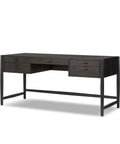 Glenview Desk - Cracked Smoked Black Veneer