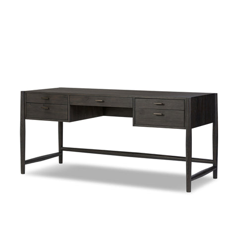 Glenview Desk - Cracked Smoked Black Veneer