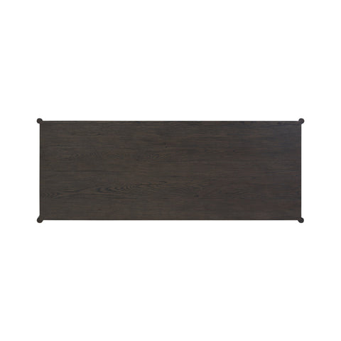 Glenview Desk - Cracked Smoked Black Veneer