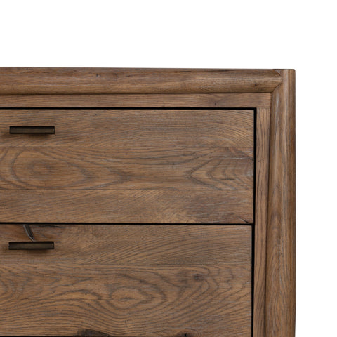 Glenview 6 Drawer Dresser - Weathered Oak Veneer