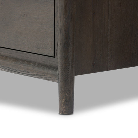 Glenview 6 Drawer Dresser - Cracked Smoked Black Veneer