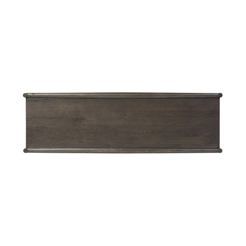 Glenview 6 Drawer Dresser - Cracked Smoked Black Veneer