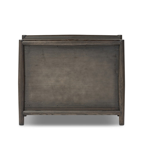 Glenview Nightstand - Cracked Smoked Black Veneer